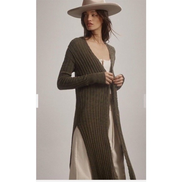Helmut Lang open front cardigan long knit lagenlook - Picture 1 of 12